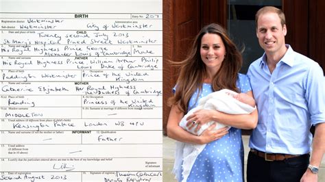 what are prince george full names