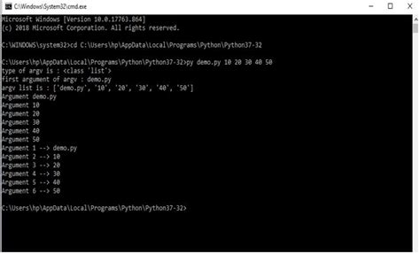 what are python command line arguments