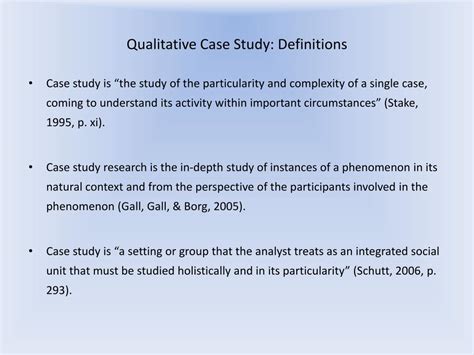 What Are Qualitative Case Studies