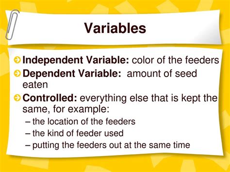 what are some examples of independent variables in science