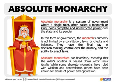 what are some examples of synonyms of absolute monarchy