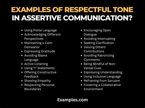 what are some examples of using respectful language