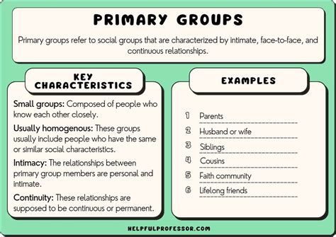 What Are Some Primary Groups