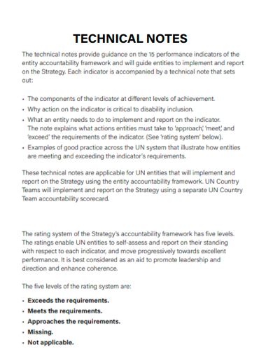 What Are Technical Notes