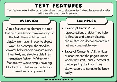 What Are Text Features In Writing