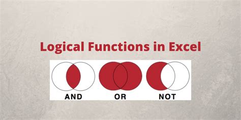 what are the 10 logical functions in excel with examples