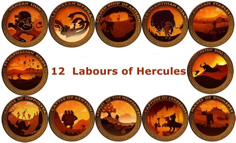 what are the 12 labors of hercules