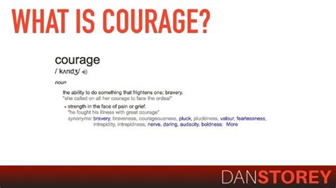 what are the 3 types of courage and explain them