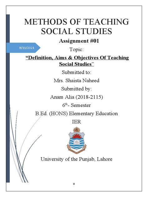 what are the 5 methods of teaching social studies with examples