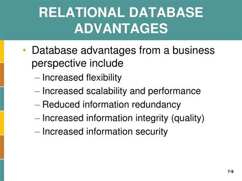 what are the advantages and disadvantages of relational database