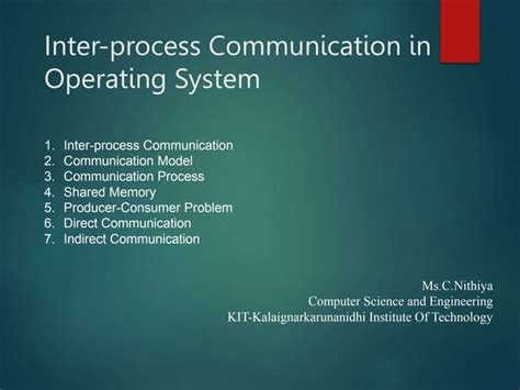 what are the advantages of inter process communication in os