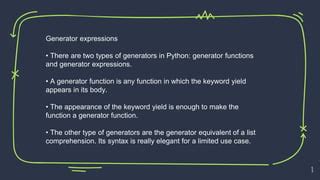 what are the advantages of using generators instead of functions in python