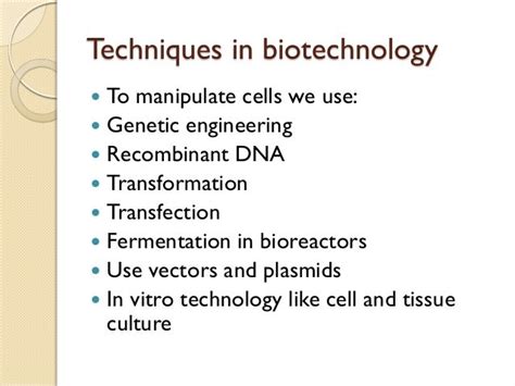 what are the basic laboratory techniques in biotechnology