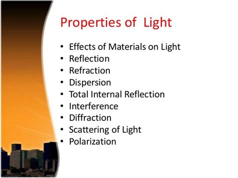 What Are The Basic Properties Of Light