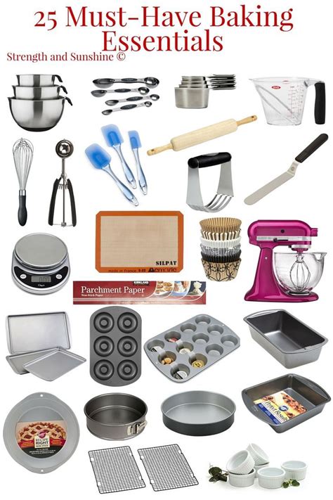 what are the basic tools and equipment needed in baking