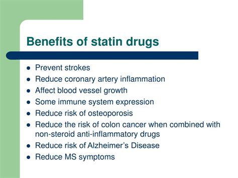what are the benefits of simvastatin