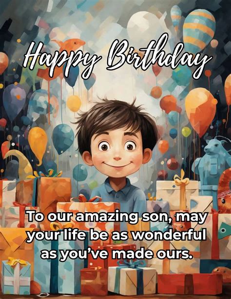 what are the best birthday wishes for my son from my mother