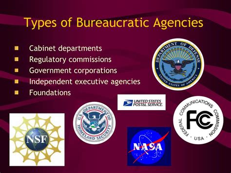 what are the bureaucratic agencies