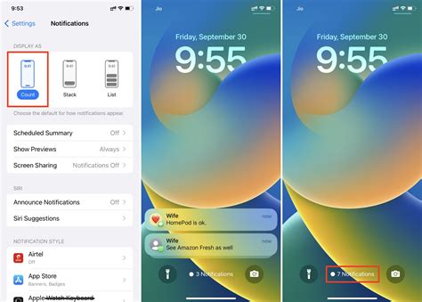 what are the different notifications on iphone