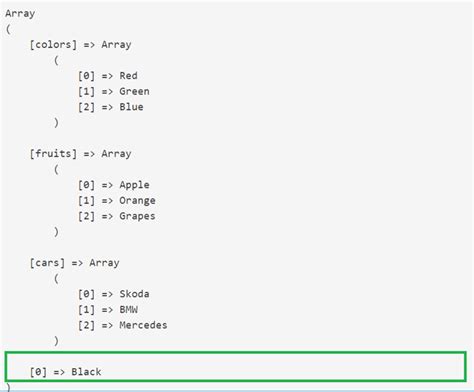 what are the different types of arrays in php explain with examples