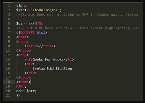 what are the different types of commands in php give an example