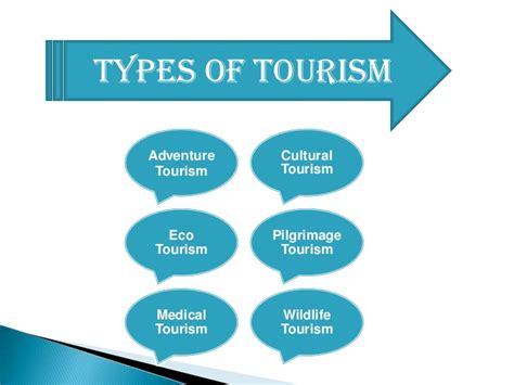 what are the different types of tourism