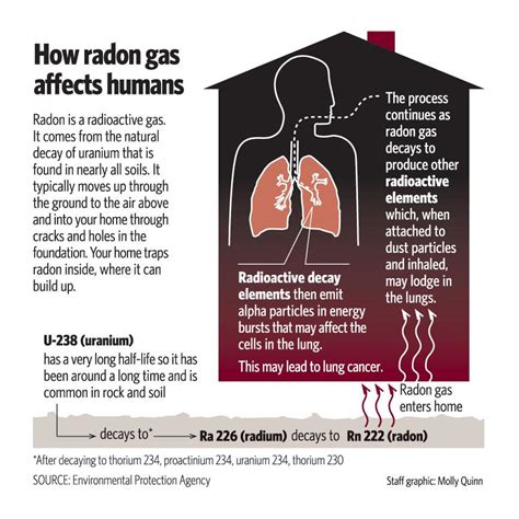 what are the effects of radon gas on humans
