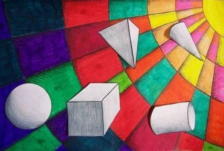what are the examples of 2d and 3d visual arts