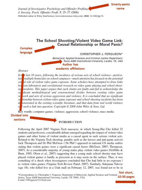 what are the examples of journal articles