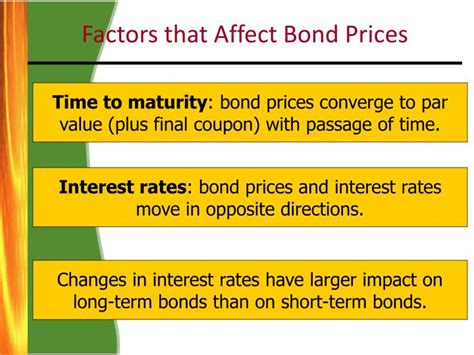 what are the factors that affect bond prices
