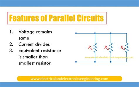 what are the features of parallel circuits