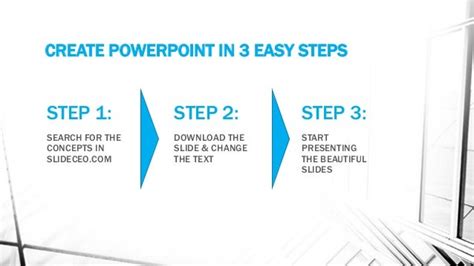 what are the first two steps in creating a powerpoint presentation