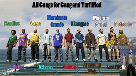 what are the gangs in gta 5