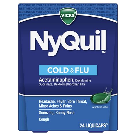 what are the ingredients in vicks nyquil