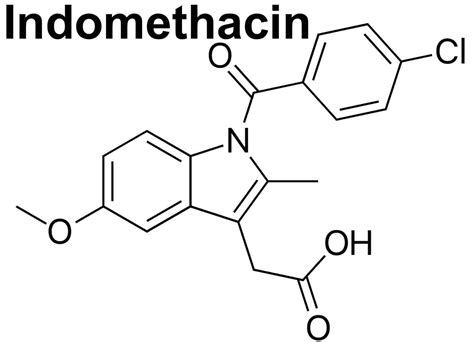 what are the interactions of indomethacin