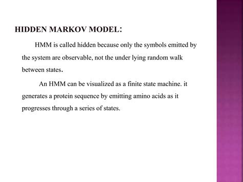 what are the limitations of hidden markov model