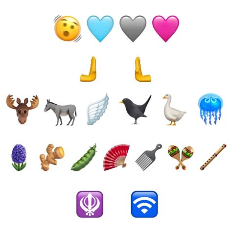 what are the new emojis for iphone 16.4