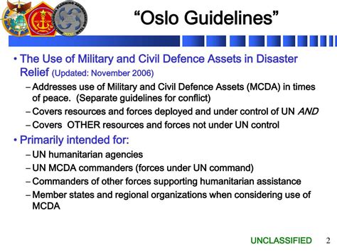what are the oslo guidelines
