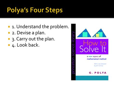 what are the polya's 4 step in problem solving explain