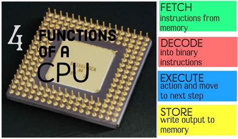 what are the primary function of a computer cpu