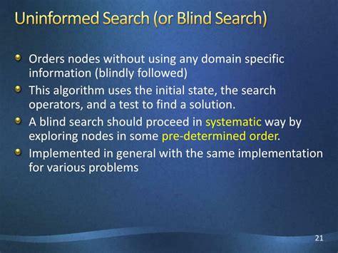what are the problem solving techniques in blind search strategies
