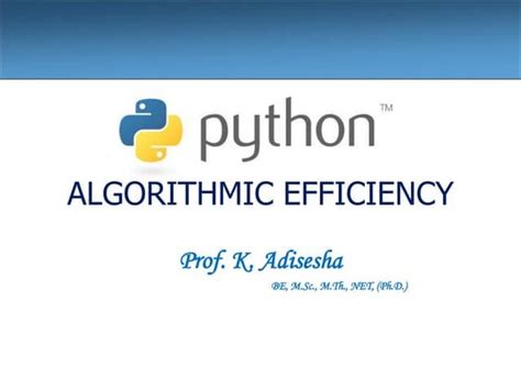 what are the properties of algorithm in python