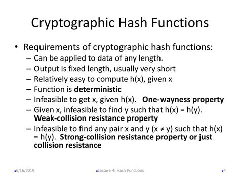 Free What Are The Requirements Of Cryptographic Hash Functions With Simple Style
