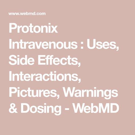 what are the side effects of protonix