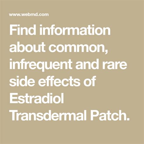 What Are The Side Effects Of Transdermal Patch