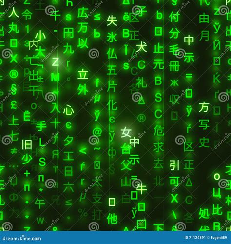 what are the symbols in the matrix code