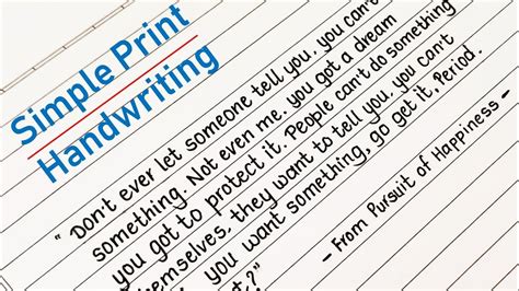 what are the three basic types of handwriting