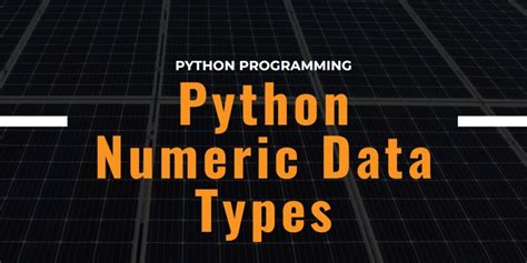 what are the three numeric data types in python