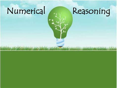 what are the topics in numerical reasoning