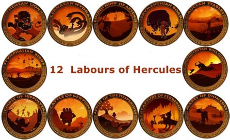 what are the twelve labors of hercules